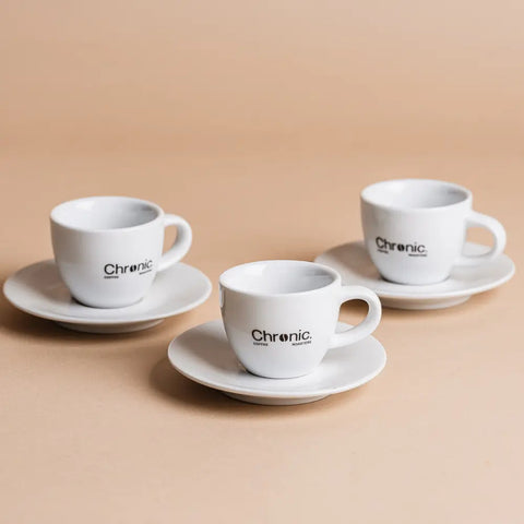 Espresso-Tassen-Set – 6-teilig mit Untertassen